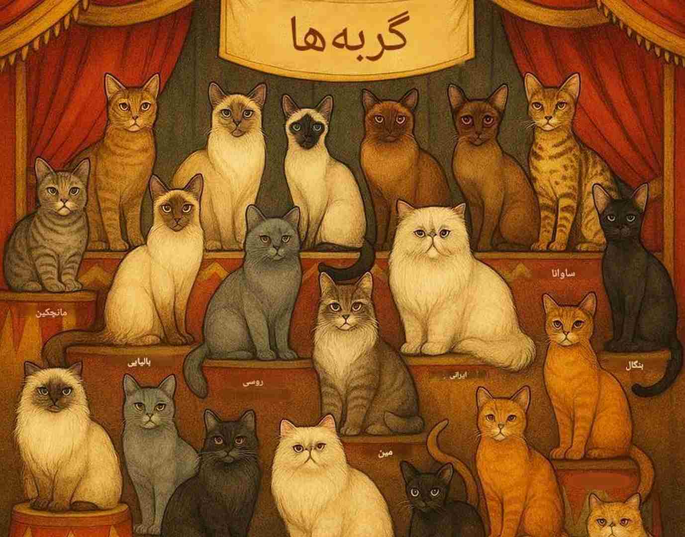 انواع نژاد گربه; معرفی کامل و بررسی 22 نژاد گربه
