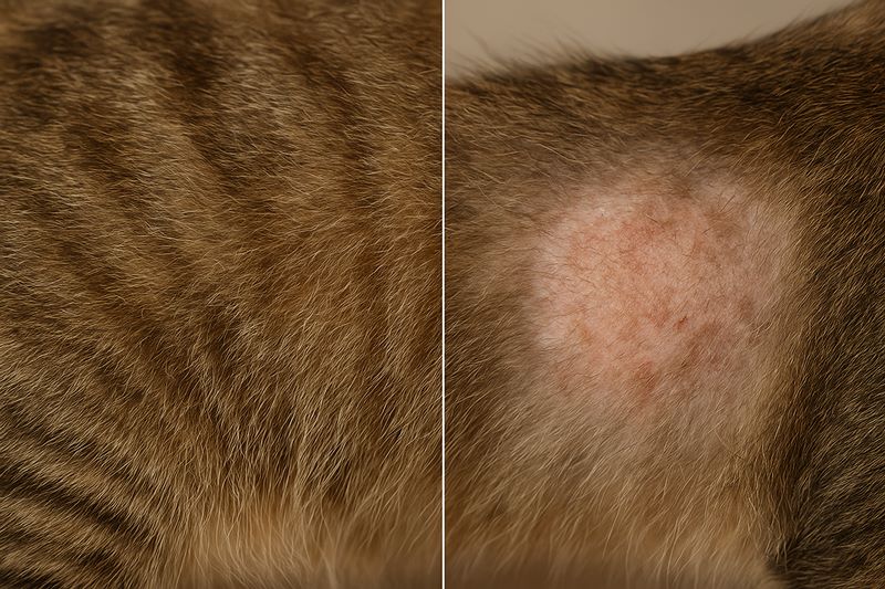 دلایل ریزش موی گربه و راهکار ها