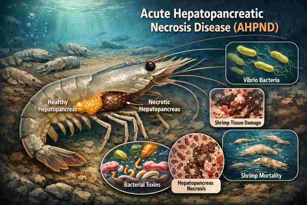 بیماری نکروز حاد کبدی میگو (AHPND) از علت تا درمان